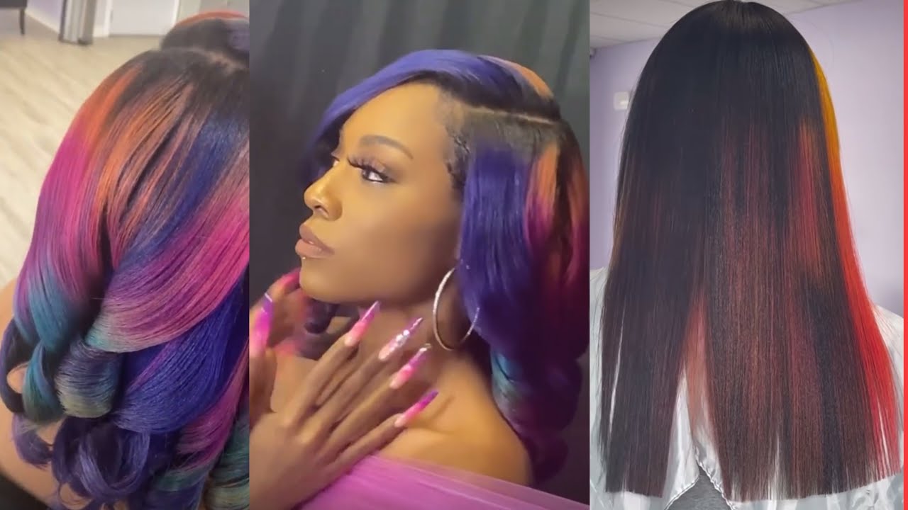 🔥😍 GORGEOUS NEW SHINY SILK PRESS ON NATURAL HAIR COMPILATION ✨😍