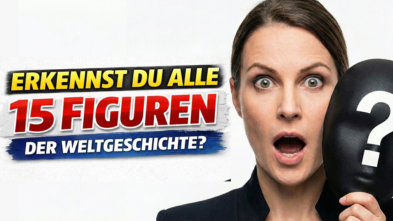 Erkennst du alle 15 Figuren der Weltgeschichte ?