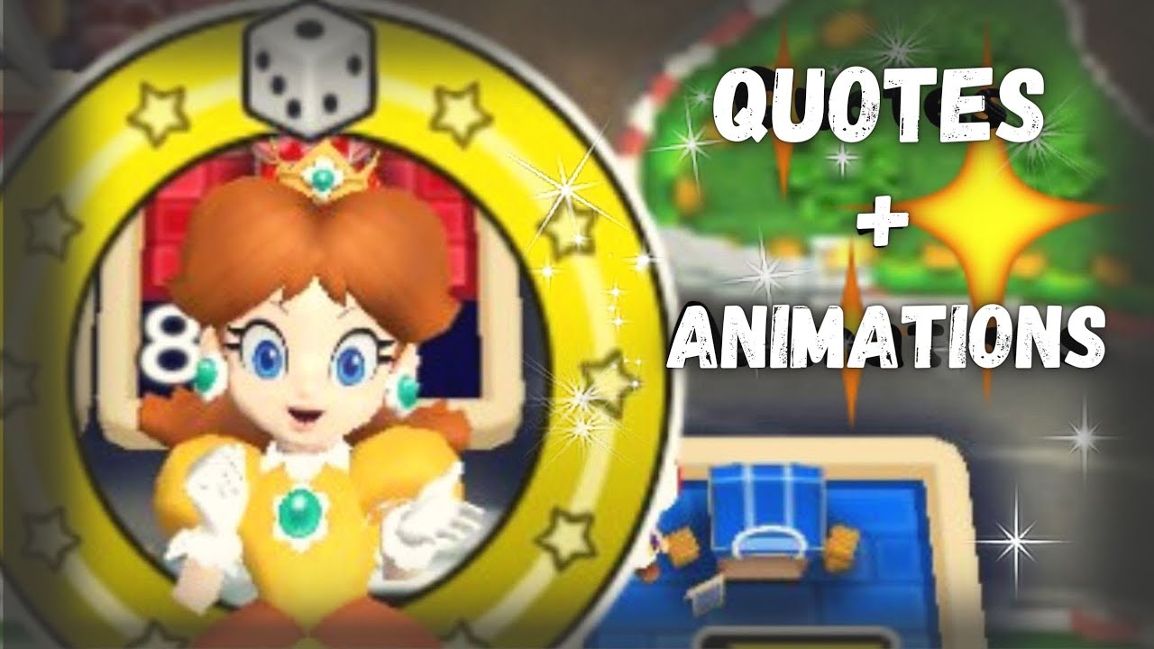 ✿ Fortune Street - Princess Daisy Quotes + Animations ✿