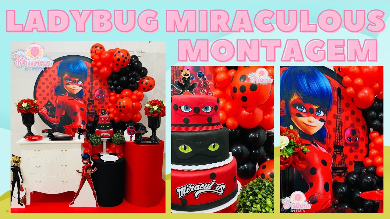 DECORAÇÃO LADY BUG - MIRACULOUS / FESTA MENINA / MONTAGEM | BRUNNA EM FESTA