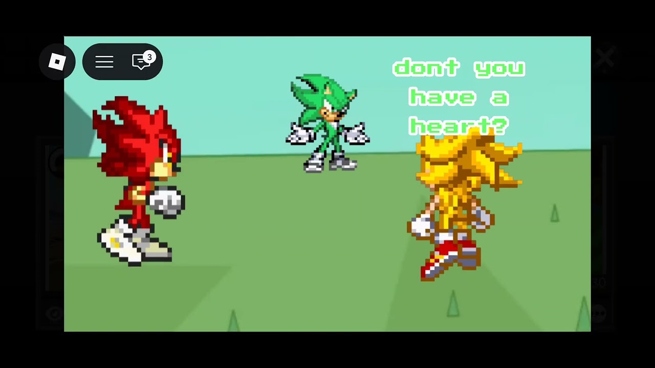 Shadow and sonic fight!!