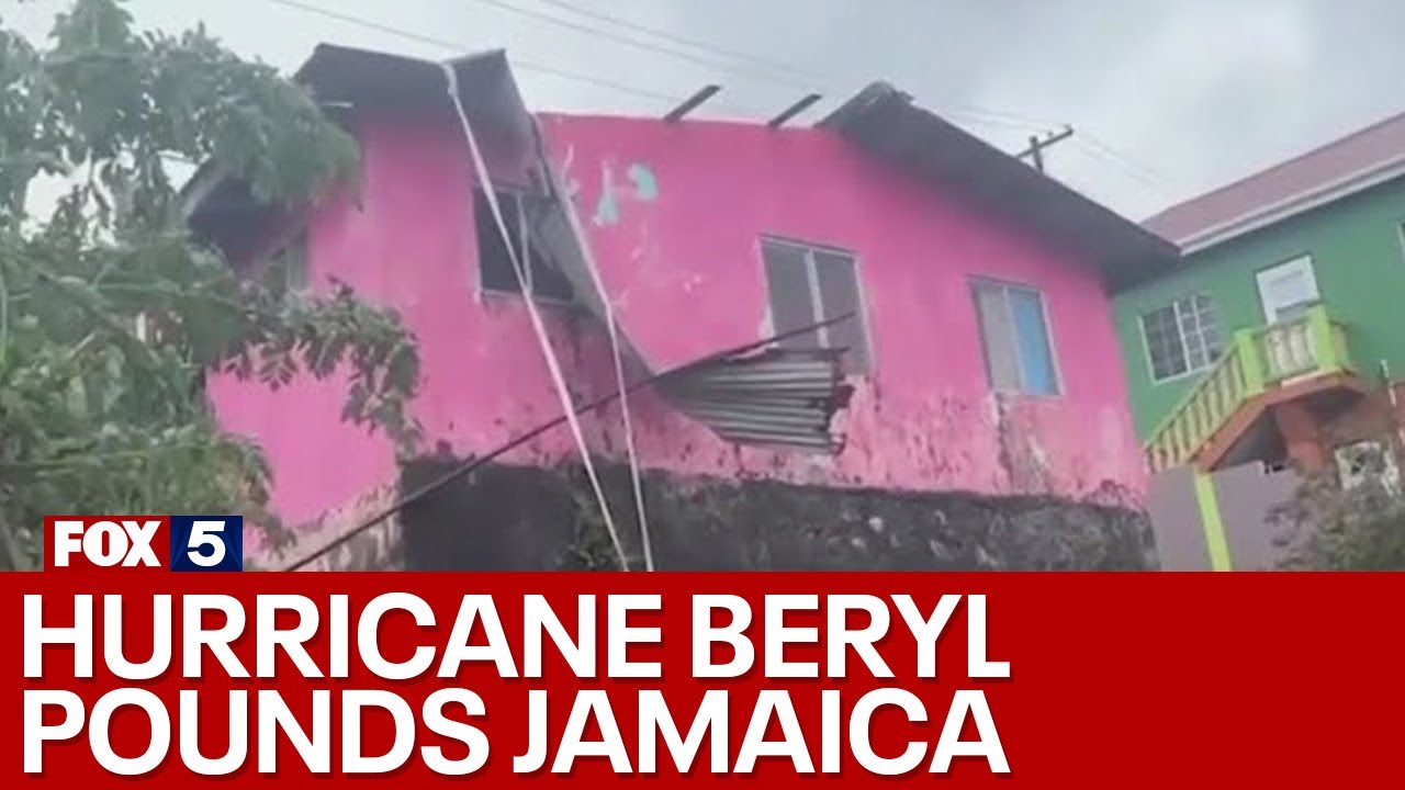 Hurricane Beryl pounds Jamaica