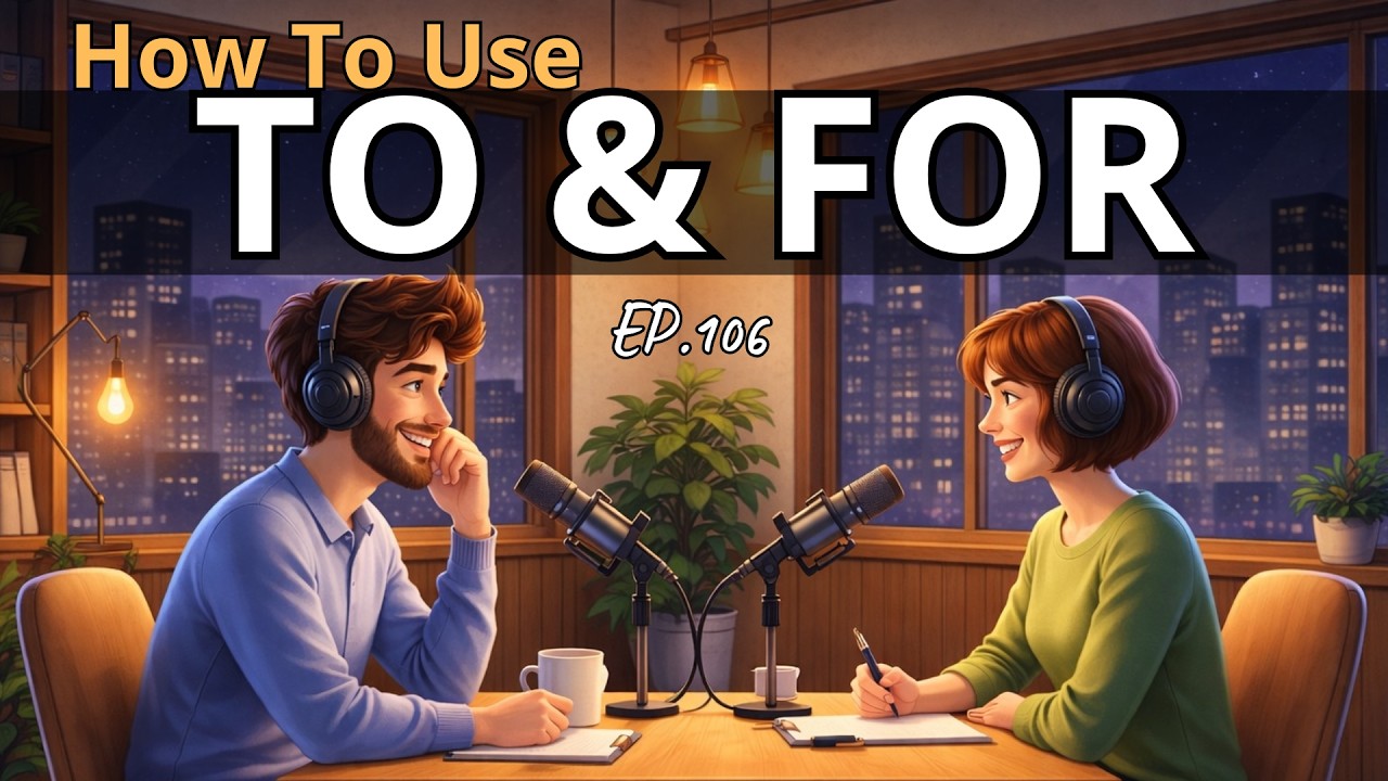 How to Use TO & FOR | Learn English with Real Conversations | Beginner English Podcast | Episode 106