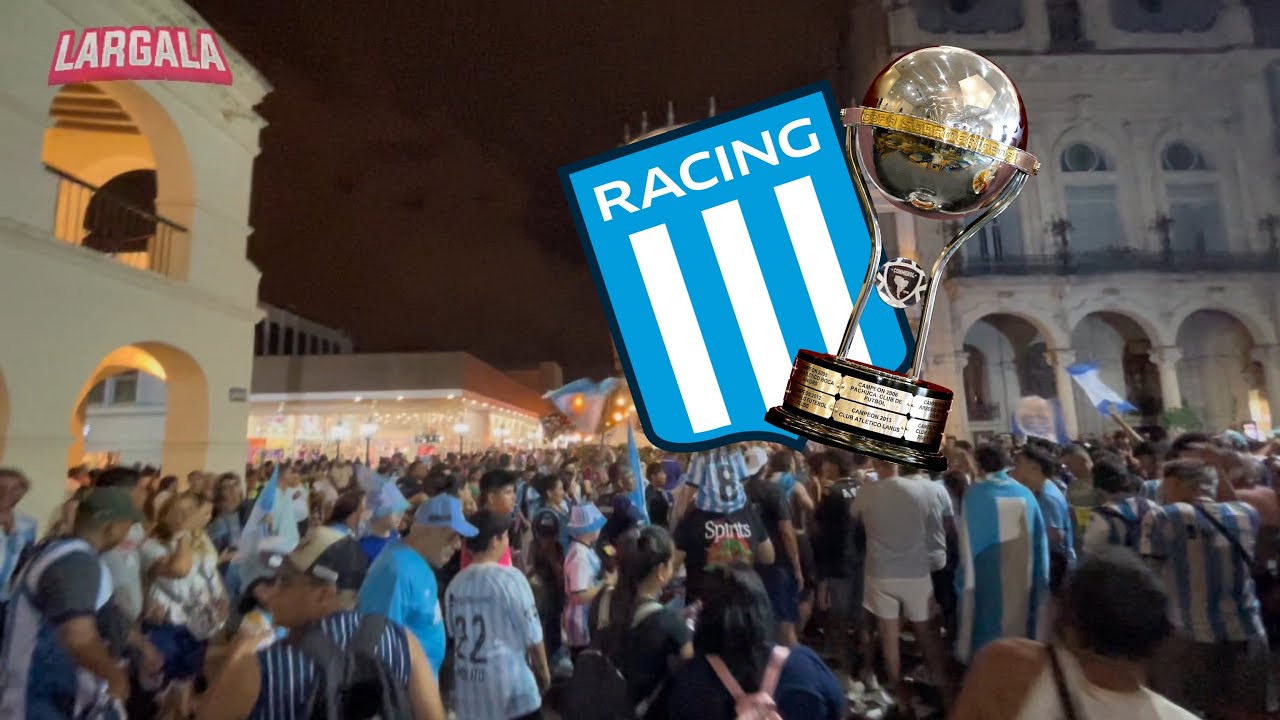 RACING ES CAMPEÓN DE LA SUDAMERICANA (Festejos)