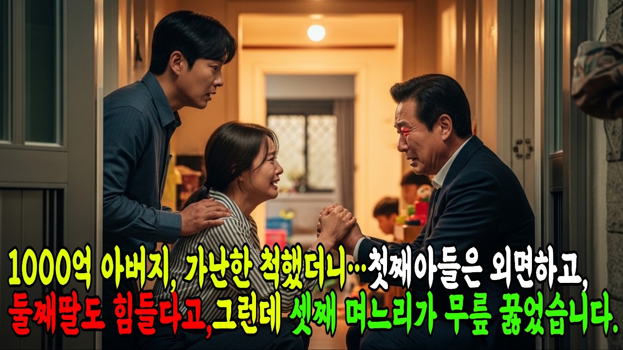 1000억재산 잃었다고 했더니 첫째·둘째는 등을 돌렸다… 남은 사람은 단 한 명셋째는...#오디오북 #감동사연