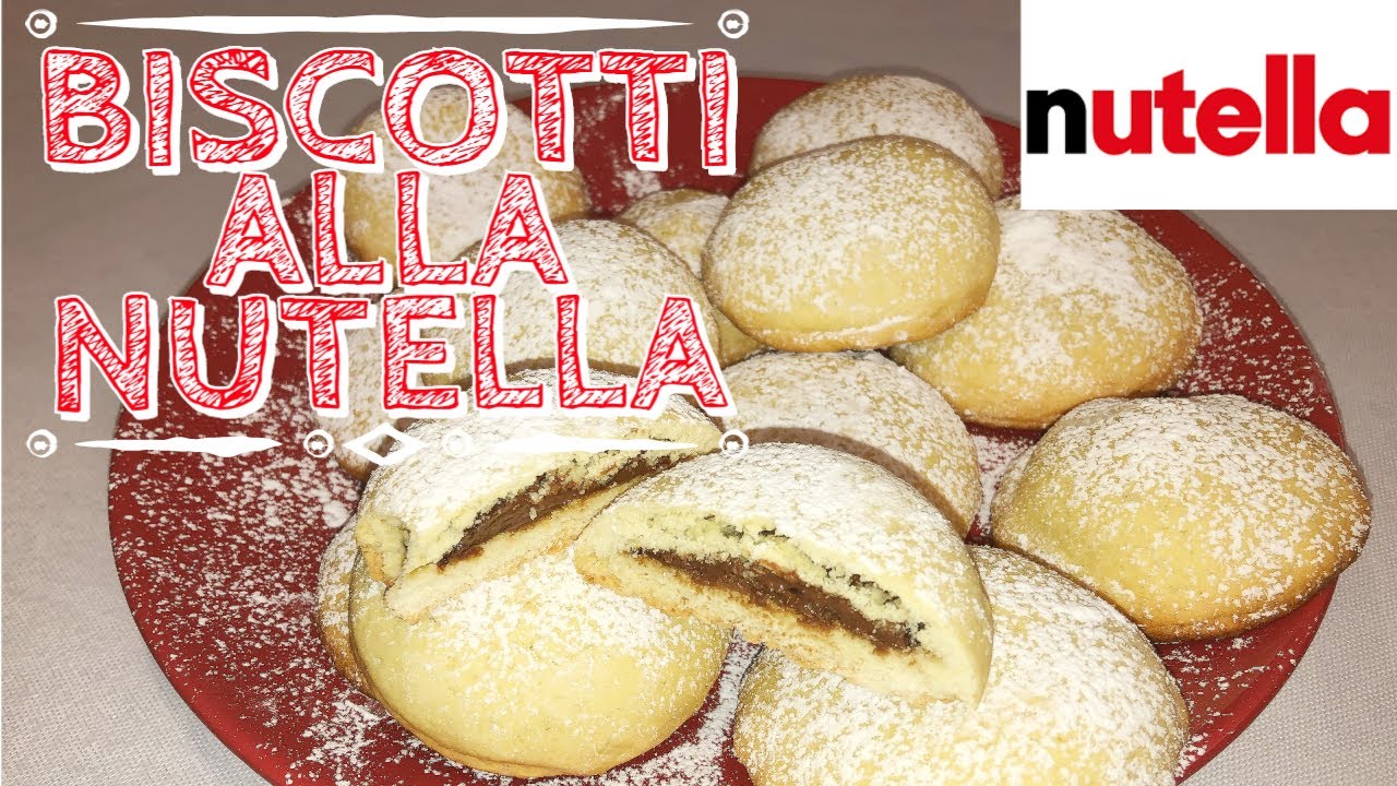 BISCOTTI ALLA NUTELLA-Morbidi e friabili-CHE SI SCIOLGONO IN BOCCA