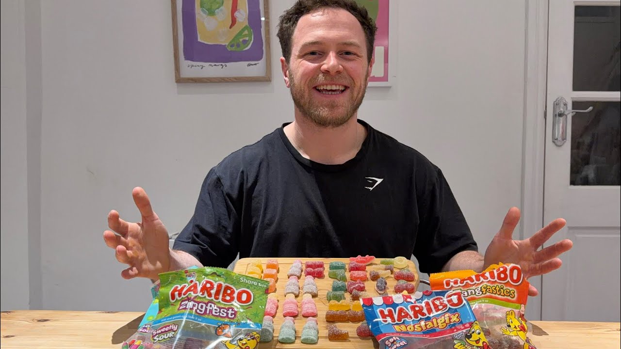 ASMR: HARIBO CHEWY GUMMY SWEETS - CANDY EATING SOUNDS - SOFT WHISPERS - MUKBANG - RAMBLES