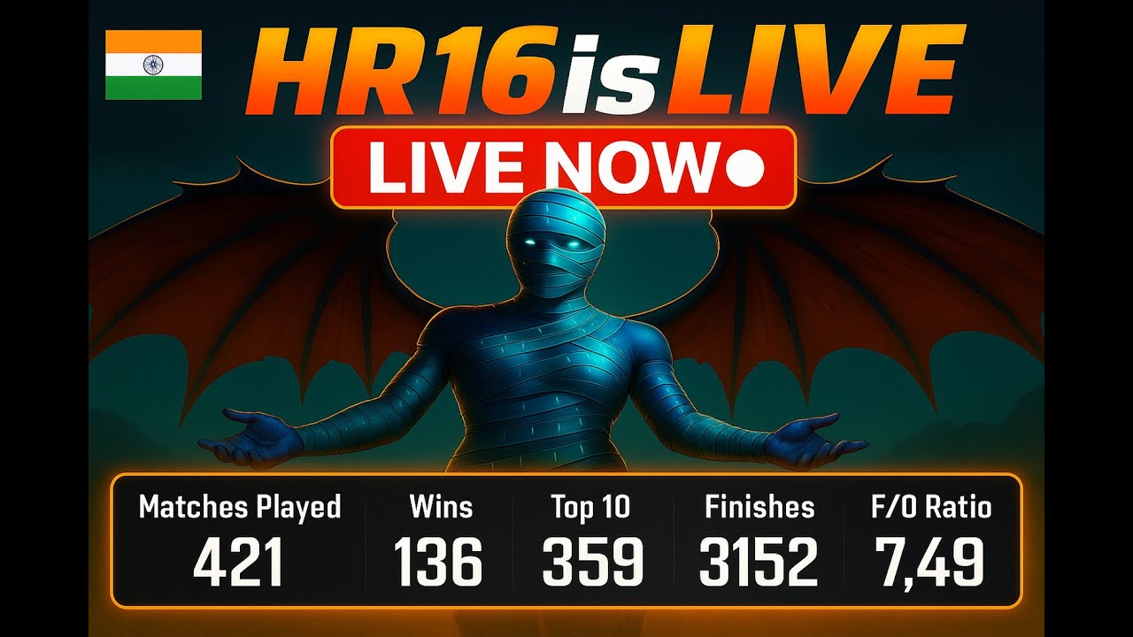 💥 No Mercy Gameplay - HR16’s God Mode ON!  ​​#bgmi #bgmiliveindia  #conquerorpush #hr16islive