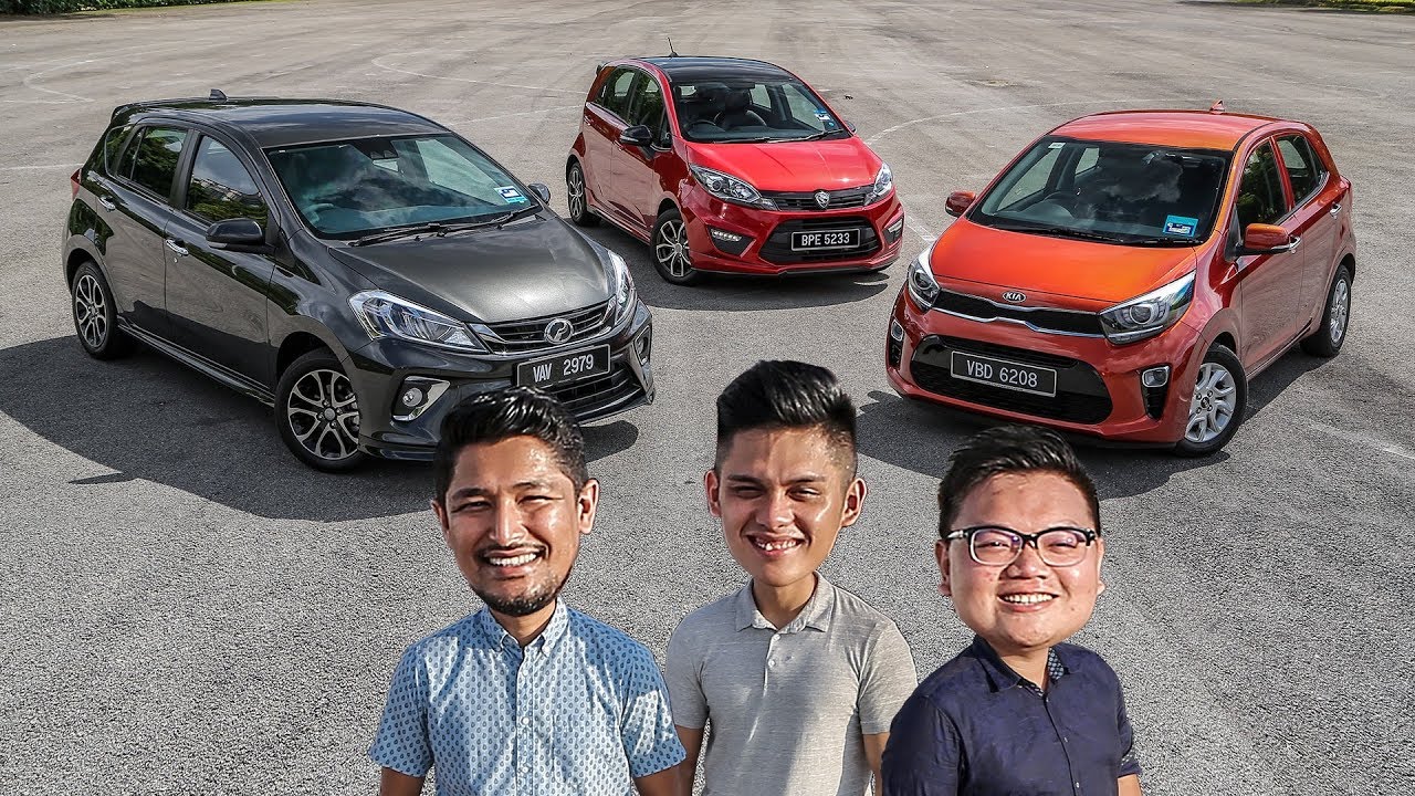 DRIVEN 2018: Perodua Myvi vs Proton Iriz vs Kia Picanto - review in Malaysia