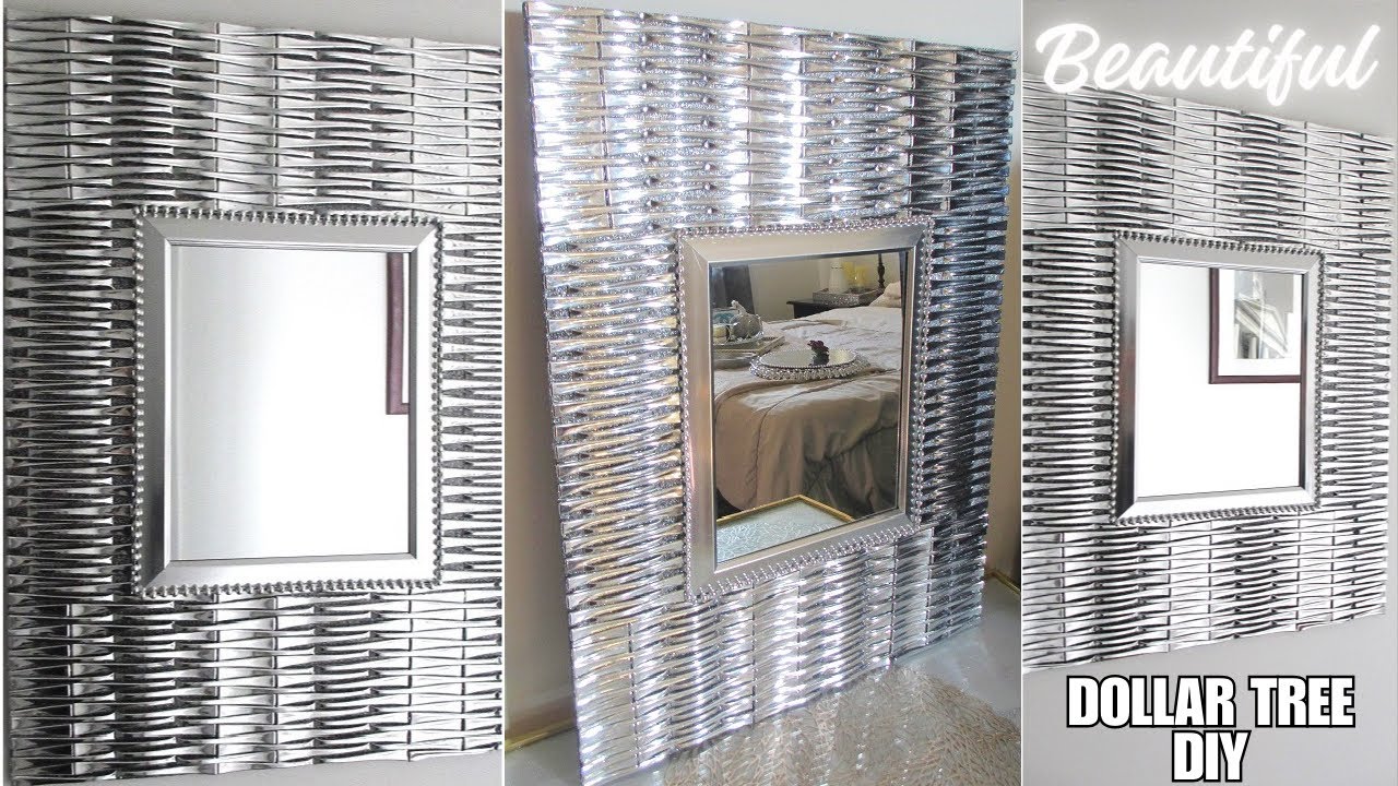 HIGH-END Looking Mirror made with Spoons | Glam Home Decor Ideas | Dollar Tree DIY