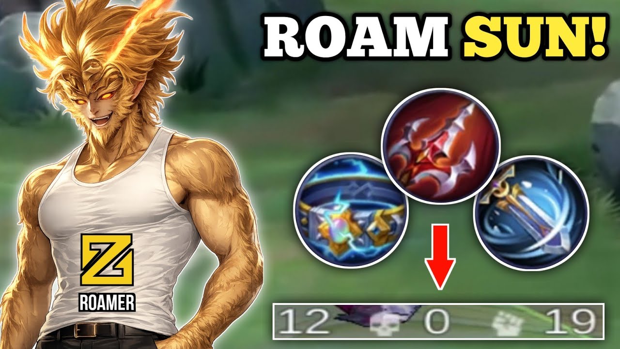 SUN IS A DEADLY ROAMER! (100% broken!🙉) SUN BEST BUILD AND EMBLEM 2026 -MLBB