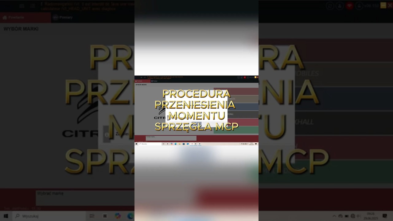 Kalibracja MCP na drodze / Przeniesienie momentu sprzęgła / Prawidłowa procedura  / #MCP / C4Picasso