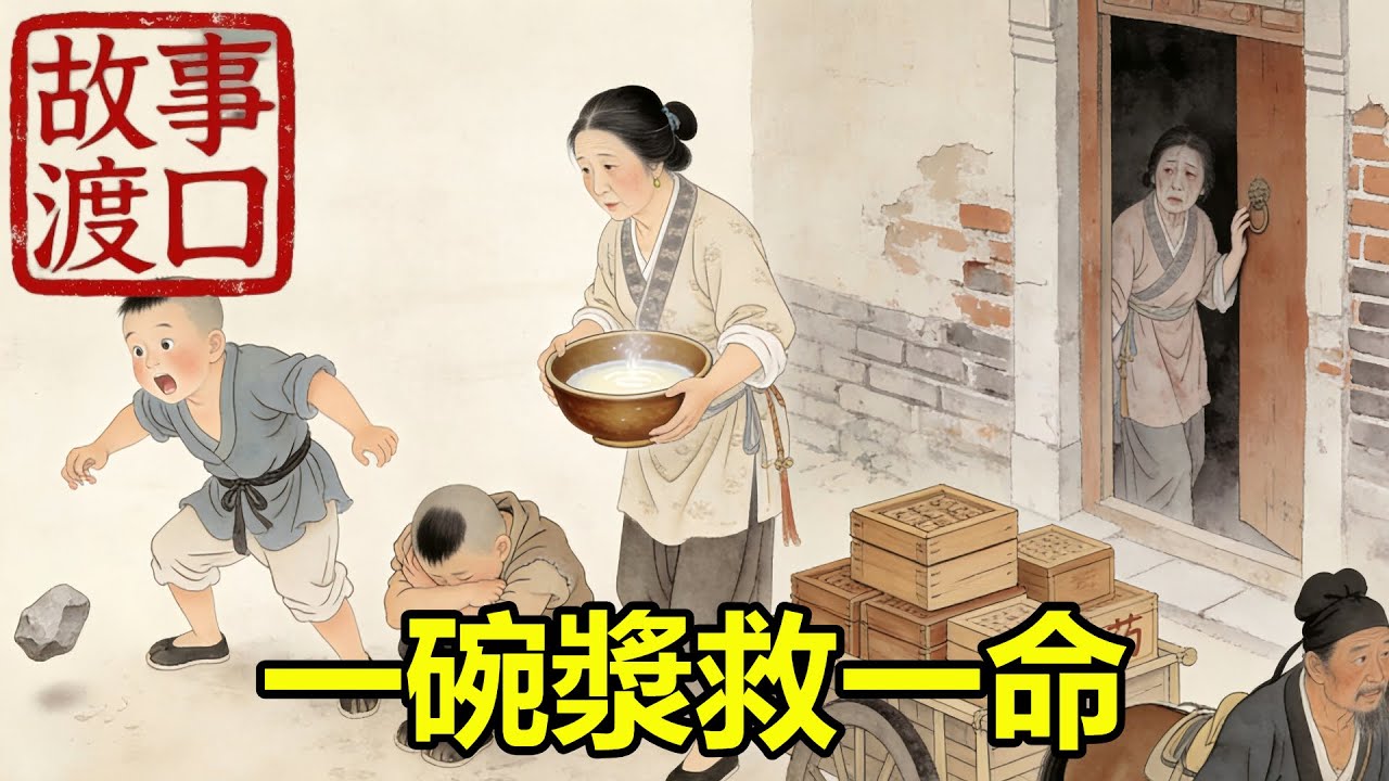 小乞丐被孩童扔石驅趕，唯獨賣豆腐的寡婦每日留壹碗漿。十年後城中大疫，寡婦染病將死，乞丐駕馬車而來，車上堆滿奇藥——他竟是隱世神醫！#民間故事#善有善報#爲人處世#故事分享