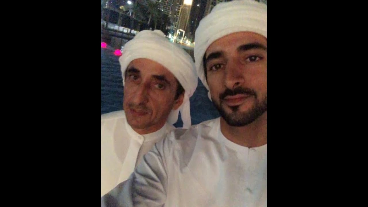 Sheikh Hamdan Fazza Live Broadcasting With Uncle Saeed At Burj Khalifa