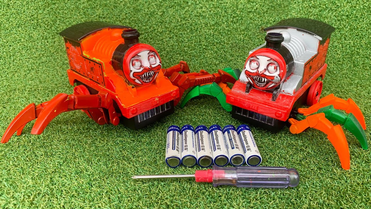 Merakit Dan Unboxing Mainan Kereta Api Monster Laba laba, Choo choo Charles, Kereta Hantu - ASMR TOY