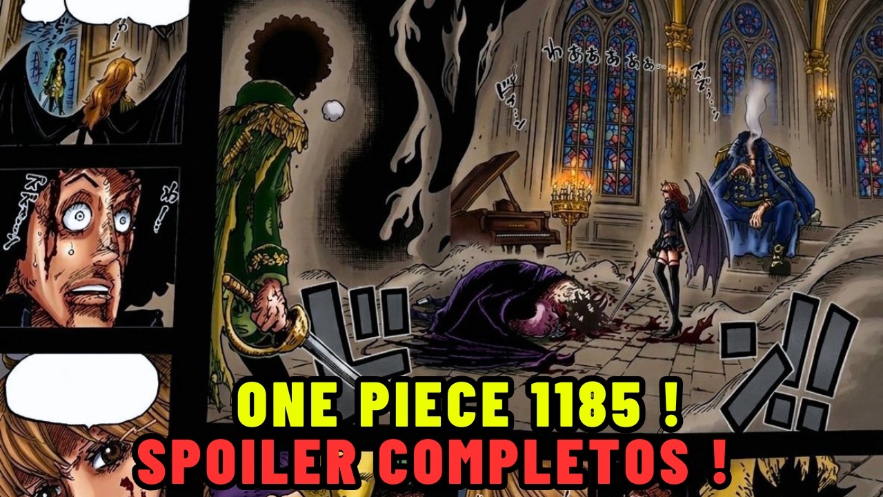 SPOILER COMPLETO ONE PIECE 1185 ! EL GOBIERNO ATACA! SHURI MATA AL REY ! EL TRAUMA DE BROOK !!