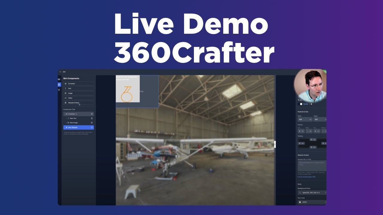 360Crafter Live Demo of new 360° virtual tour software editor