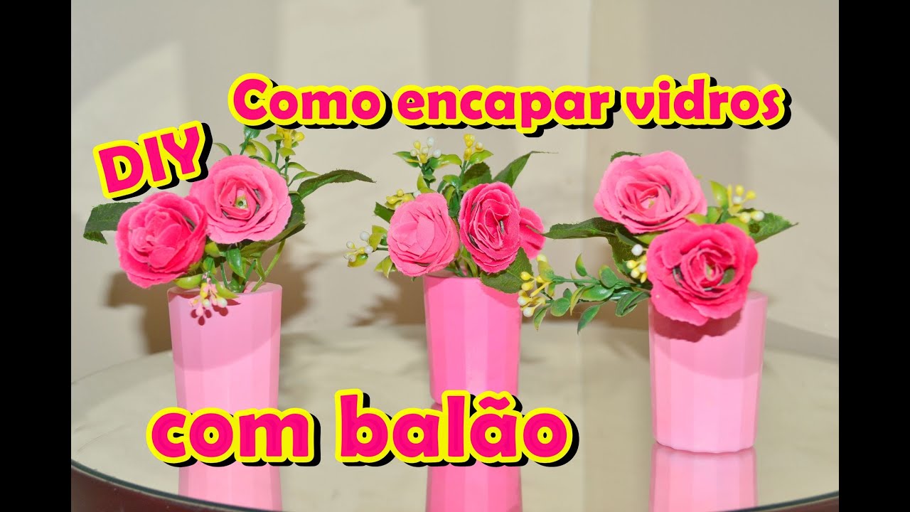 Como encapar garrafas ou potes de vidro com BALÃO