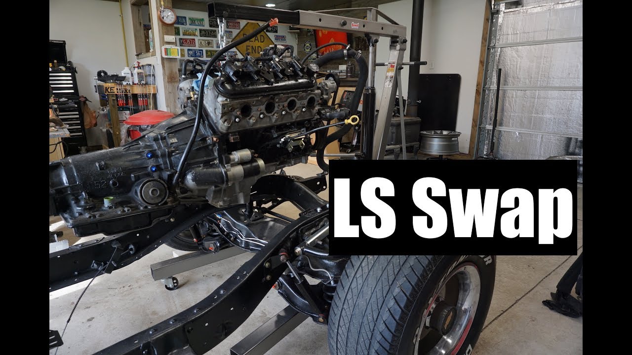 Установка 5.3L / 4L60E | Замена LS на Chevrolet C10 '70