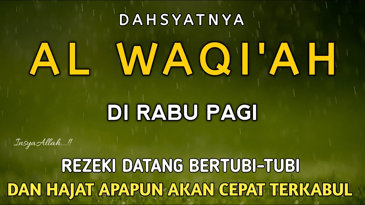 Surah Al Waqi'ah 7X,Semoga yang mendengarkan hutangnya lunas dan diberkahi hidupnya | Live Part 102