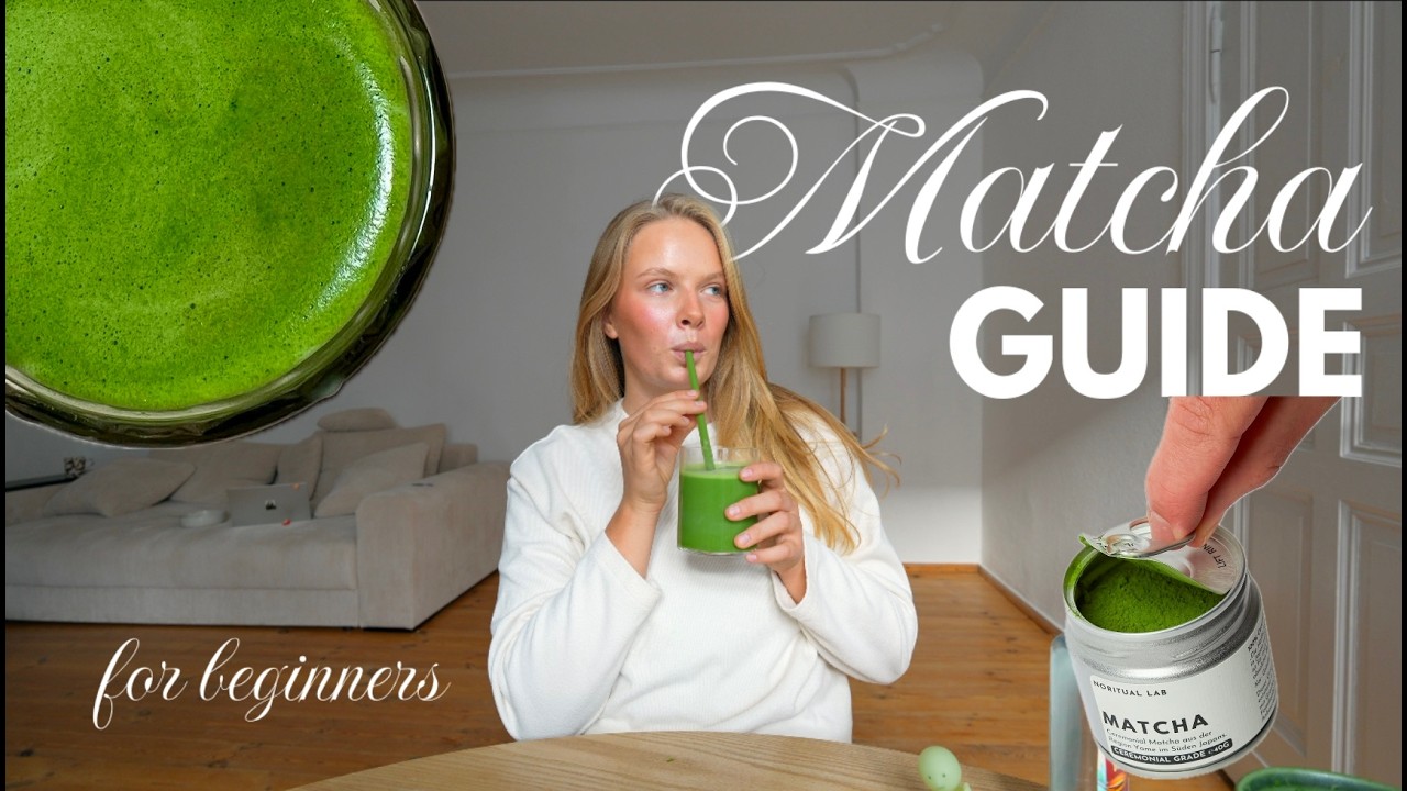 the ultimate BEGINNER MATCHA GUIDE 🍵 essentials, matcha pulver & genaue Anleitung | Hanna Marie