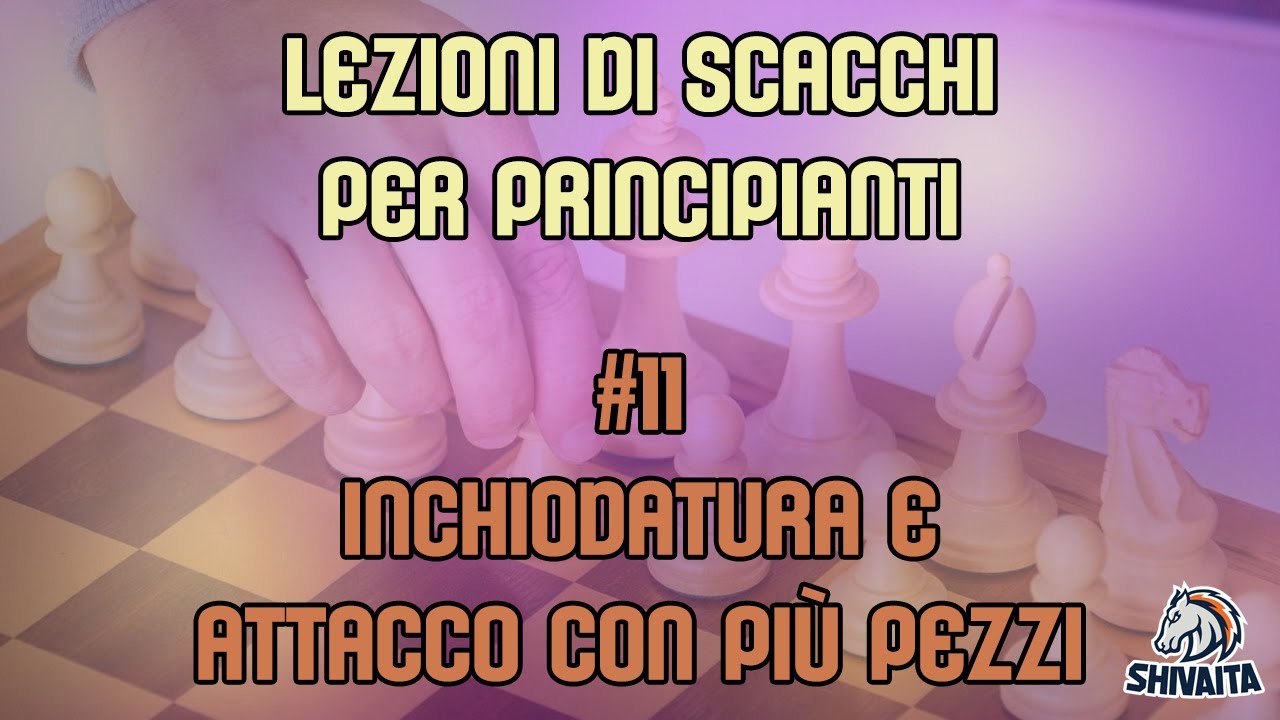 LEZIONI DI SCACCHI PER PRINCIPIANTI #11 - Inchiodatura e Attacco con pi&ugrave; pezzi