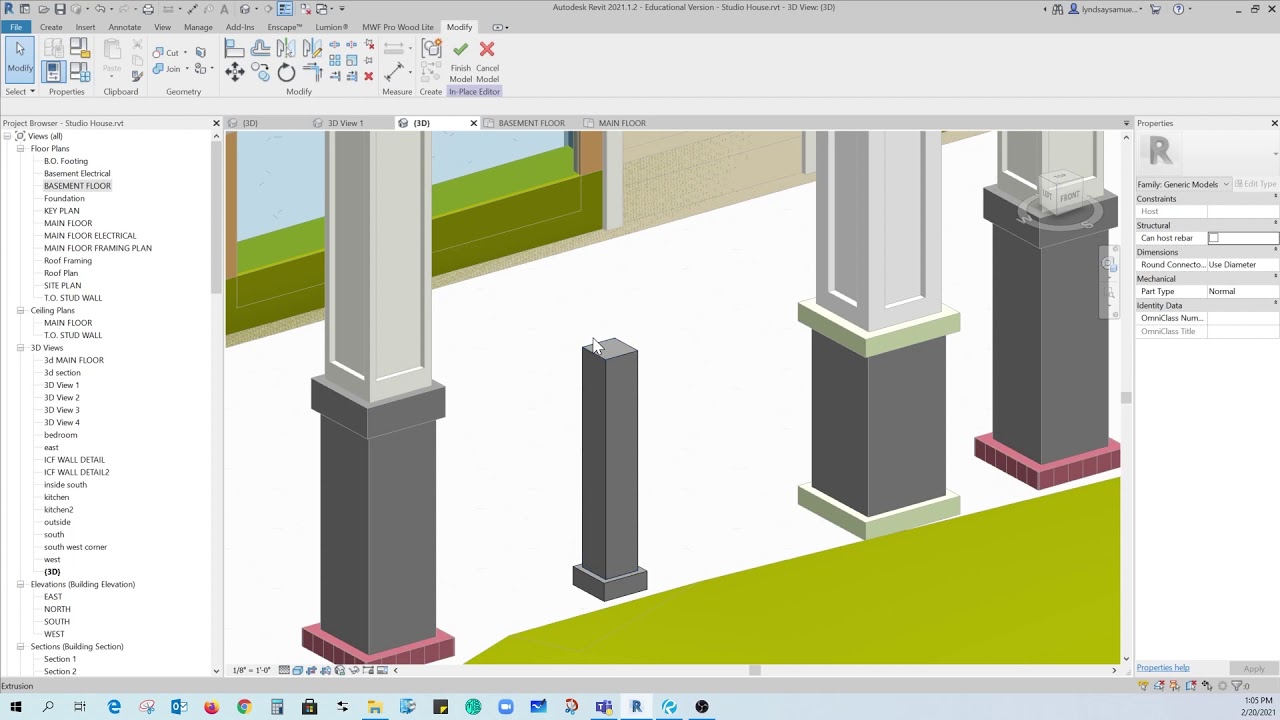 Modelling column wraps