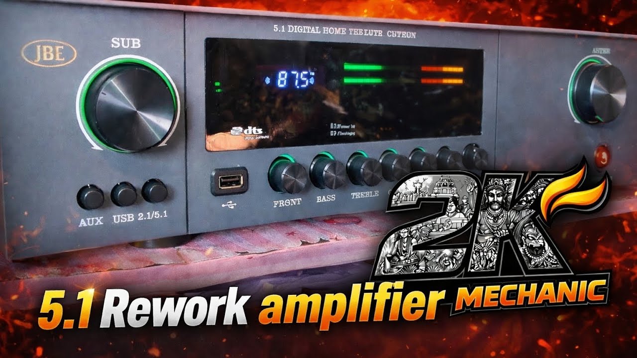5.1 Rework amplifier from Sivakasi #2kmechanic @diy #diy contact 9363153293