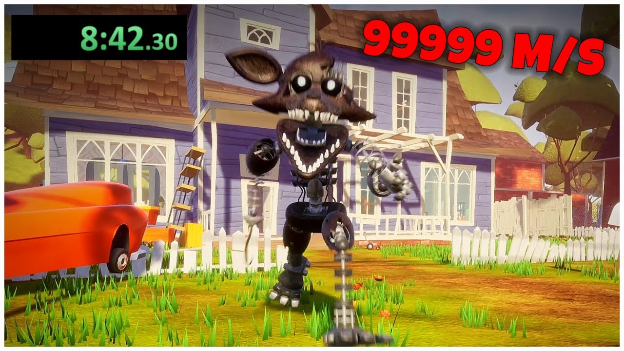 Hello Neighbor Speedrunner vs Foxy  (AŞIRI HIZLI)