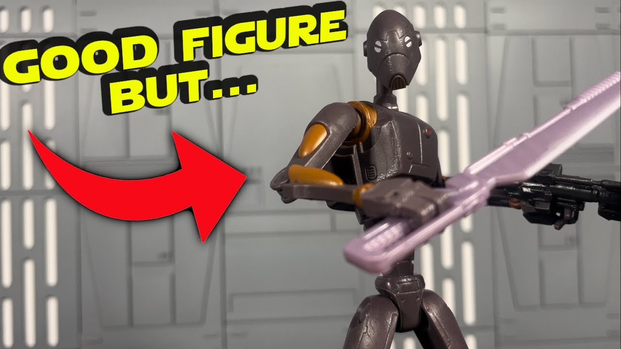 NEW Star Wars Black Series COMMANDO DROID (The Clone Wars) Action Figure Review