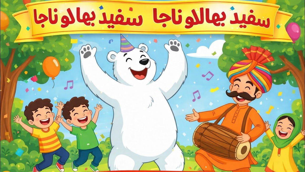 سفید بھالو ناچا | بچوں کی مزے دار نظم | Dancing White Bear Song for Kids
