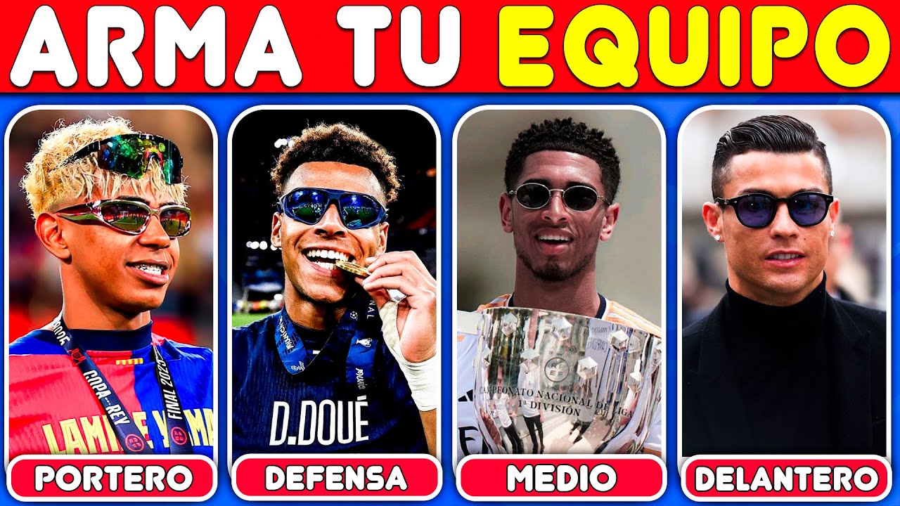 ARMA TU EQUIPO ⚽ 🔥 CREA tu PROPIO CLUB 💥 ELIGE tu JUGADOR FAVORITO | TEST de F&Uacute;TBOL