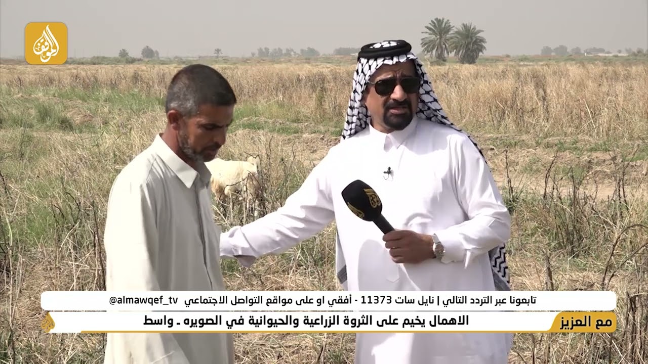 برنامج مع العزيز تقديم حسن شويع | الاهمال يخيم على الثروة الزراعية والحيوانية في الصويره - واسط