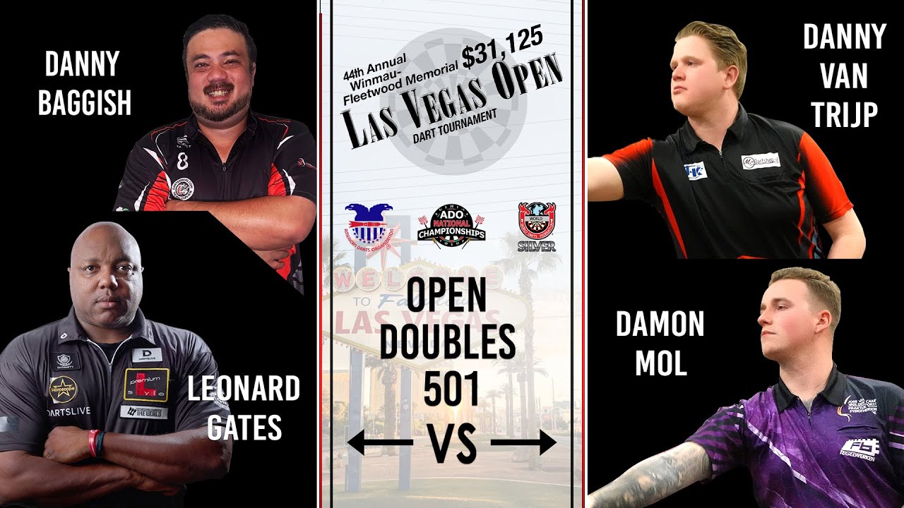 Danny Baggish & Leonard Gates vs Danny Van Trijp & Damon Mol | Doubles 501 | Las Vegas Open