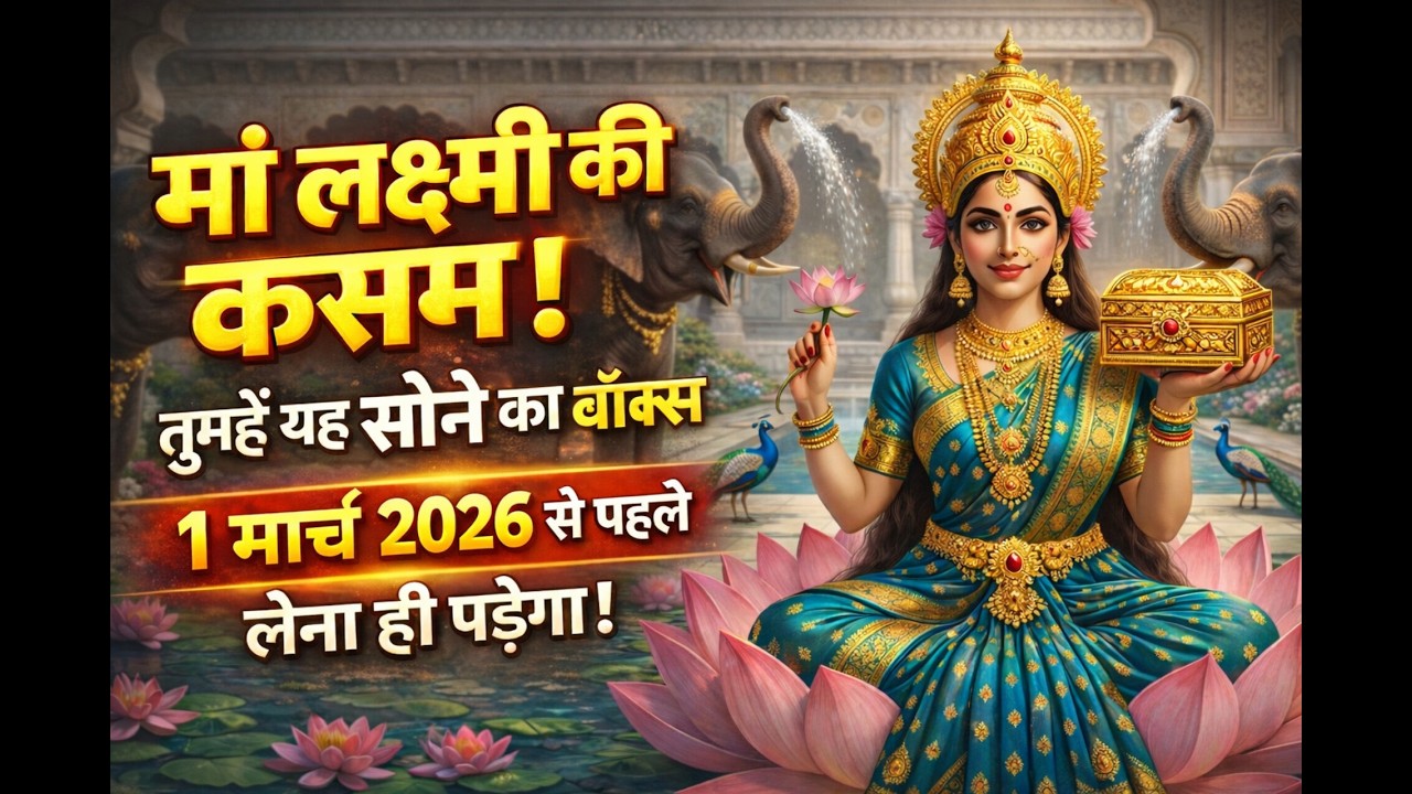 मेरे पुत्र तुम्हारे जीवन में इतना पैसा आयेगा कि गिनते गिनते थक जाओगे..🌺maa Laxmi ka sandesh 🌺