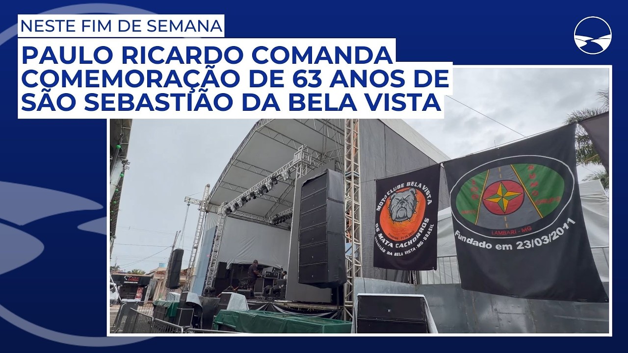 Paulo Ricardo comanda comemoração de 63 anos de São Sebastião da Bela Vista, neste fim de semana