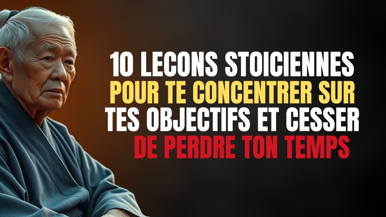 10 LEÇONS STOÏCIENNES pour TE CONCENTRER sur TES OBJECTIFS et CESSER de PERDRE TON TEMPS