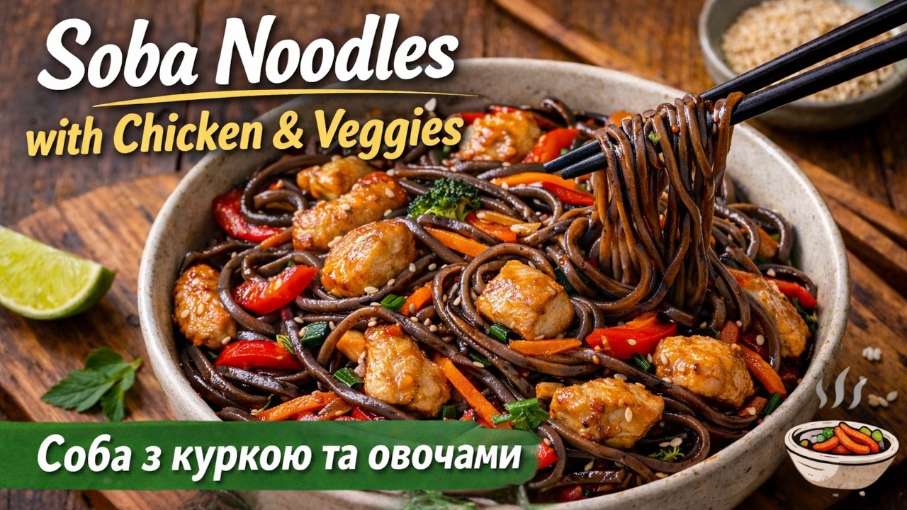 SOBA Noodles with Chicken & Veggies | Easy & Healthy Dinner Recipe