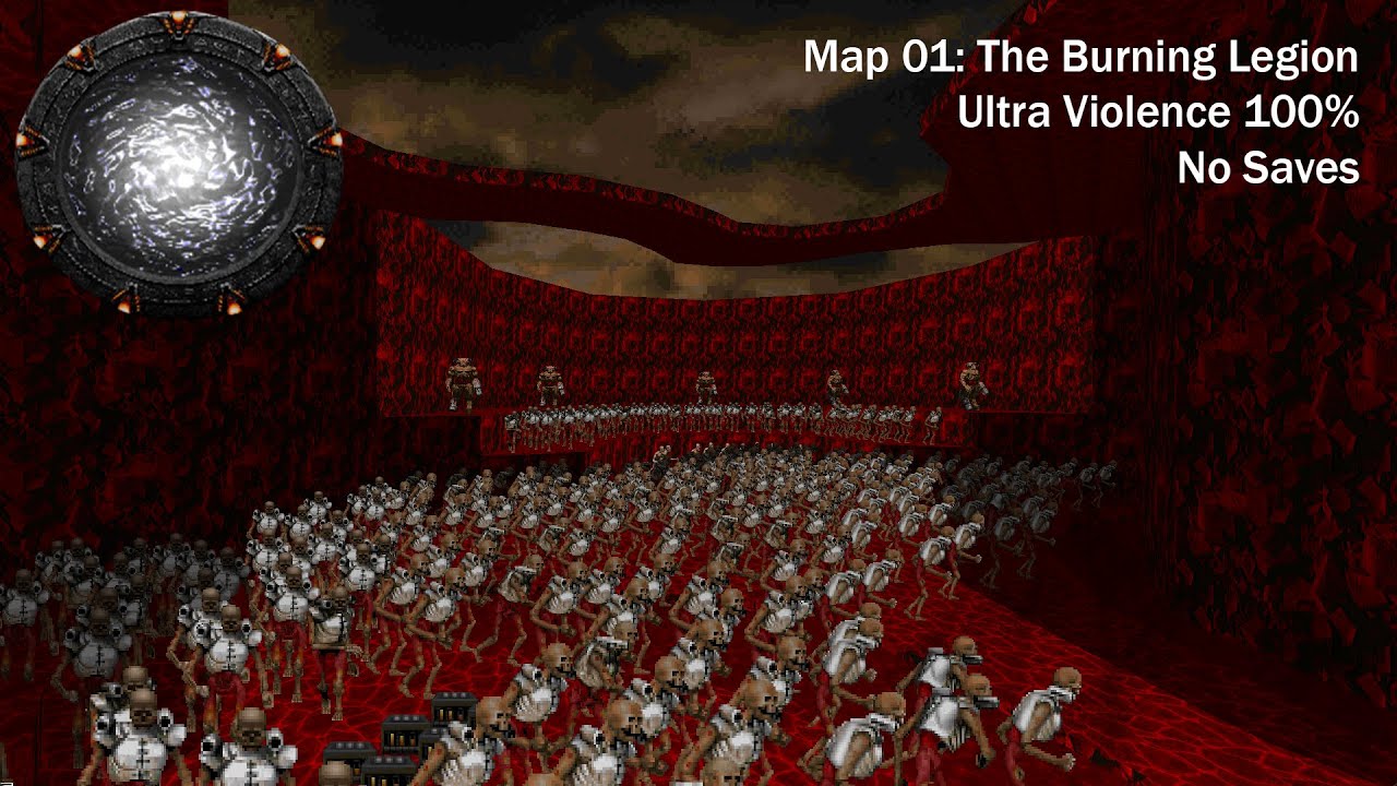 (Doom II) Dimensions - Map01: The Burning Legion (UV-Max)