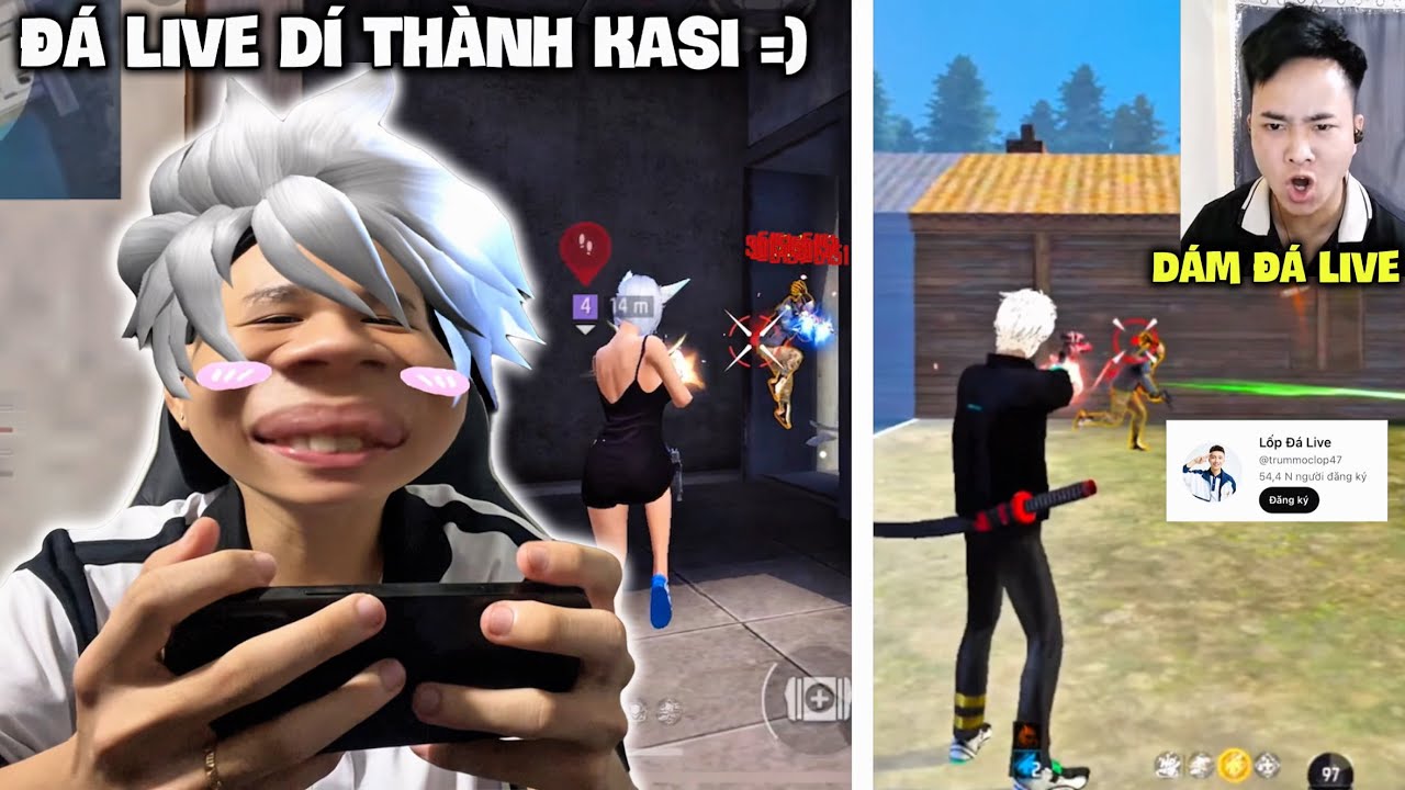 [Free Fire] ĐÁ LIVE GÁNH THÀNH KASI BỊ TRÙM MÓC LỚP ĐÁ LIVE DÍ DÍ LẠ LẮM