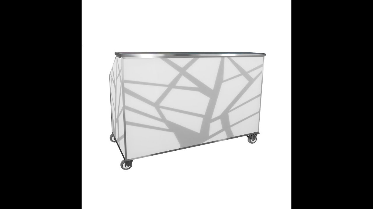 ZOZZ modular, flat pack, luxury bar. *Changeable Panels * Compact Storage