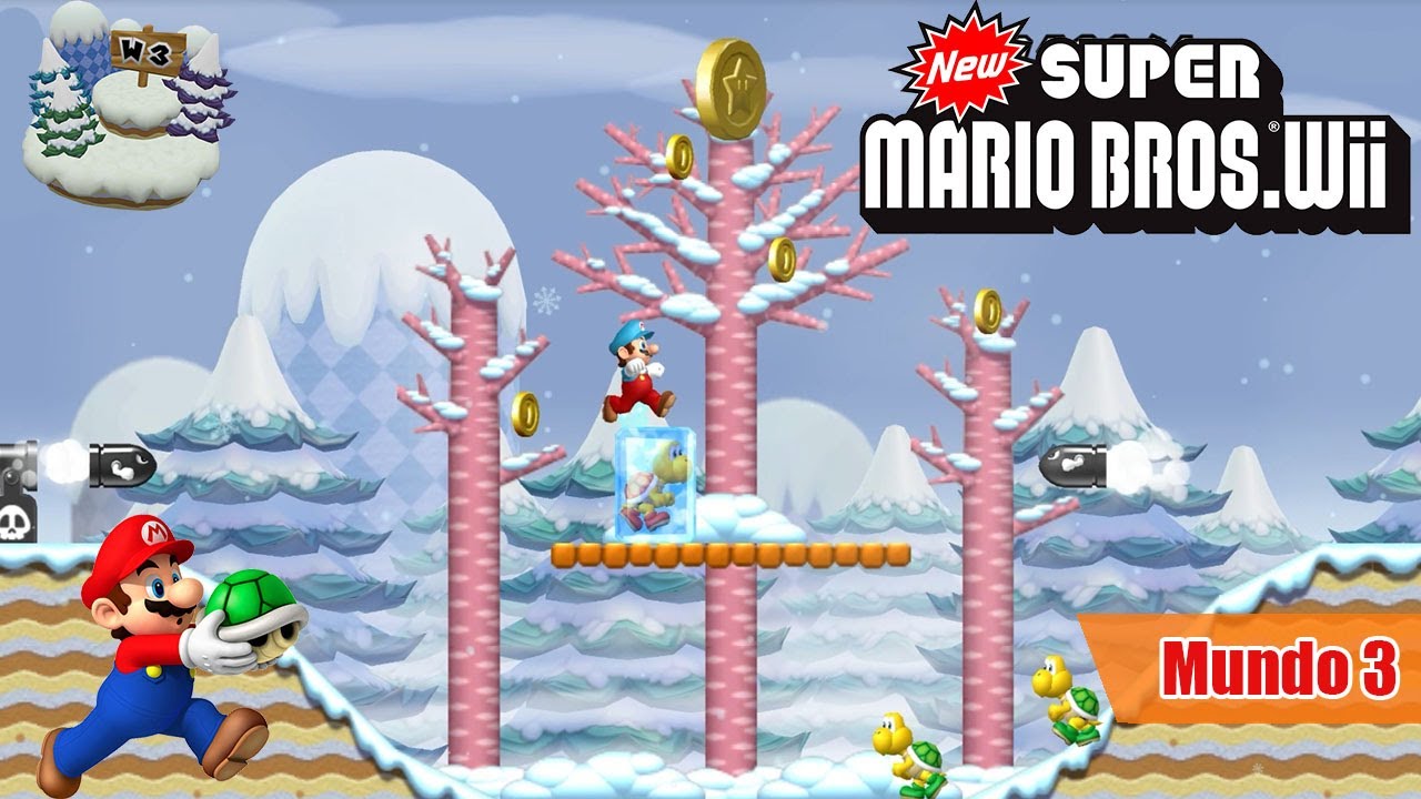 Guía New Super Mario Bros Wii |  Mundo 3