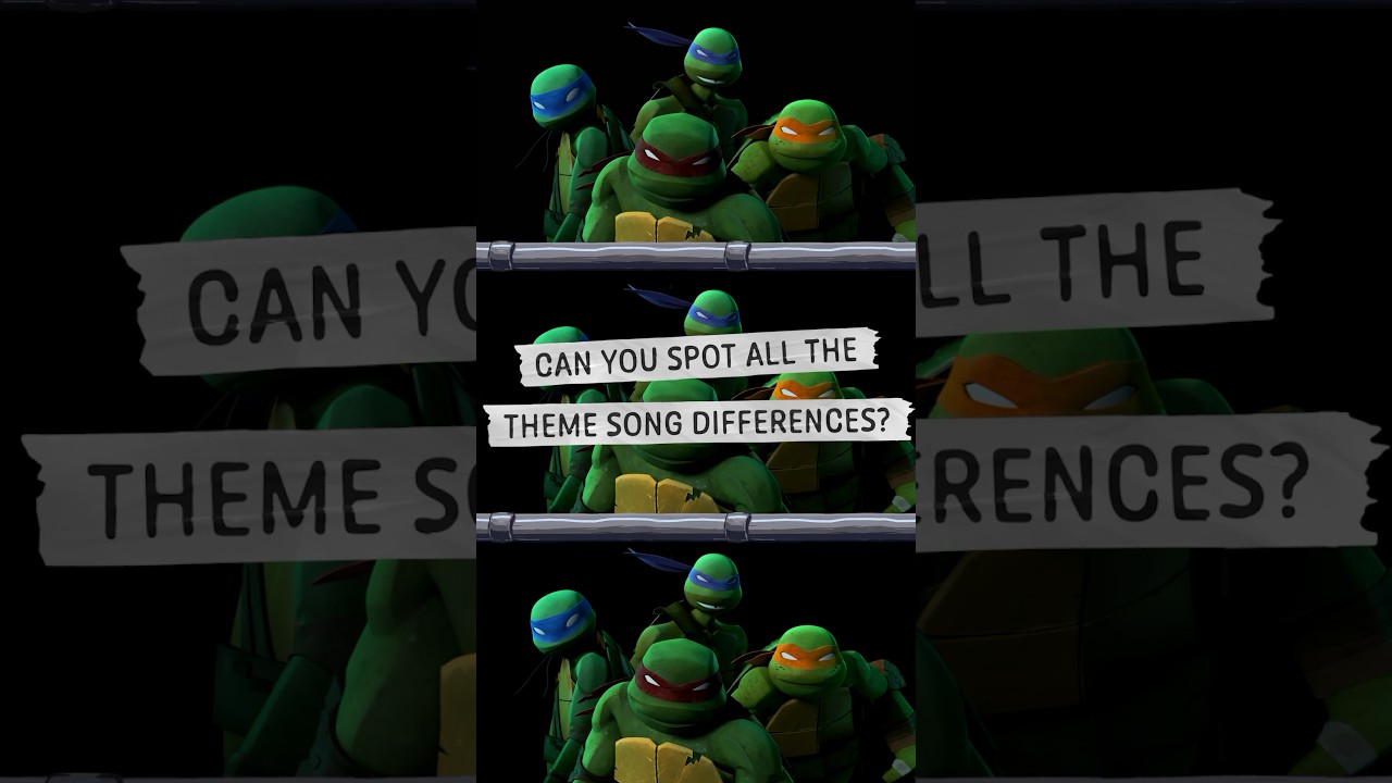 All TMNT Intros Comparison 🐢 | Official Theme Song
