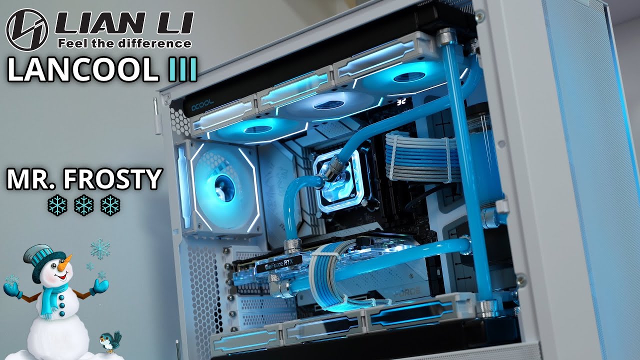 Mr. Frosty ❄️ - Lian Li Lancool III Custom Water Cooling Build