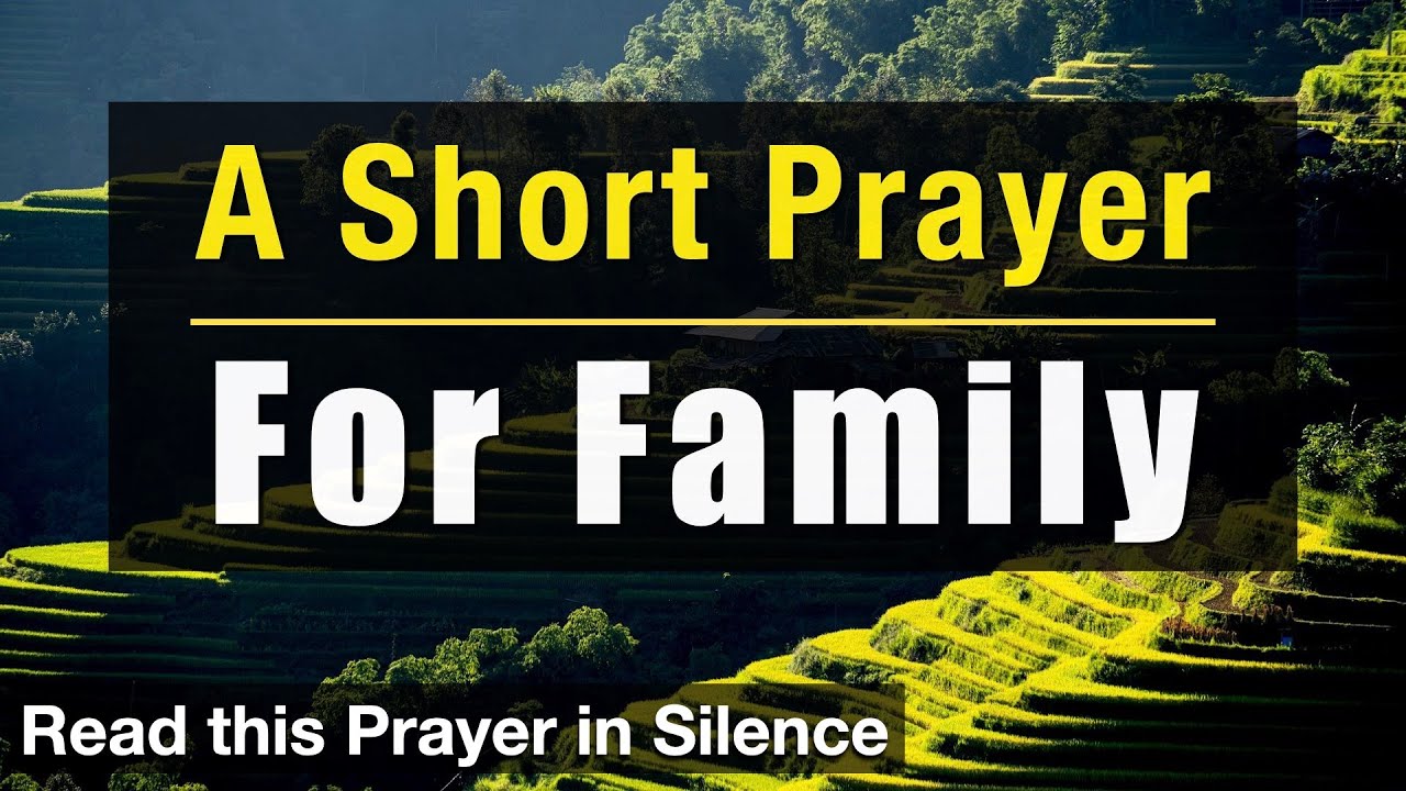 Jesus, be the cornerstone of our family foundation | Short Prayer for Family
