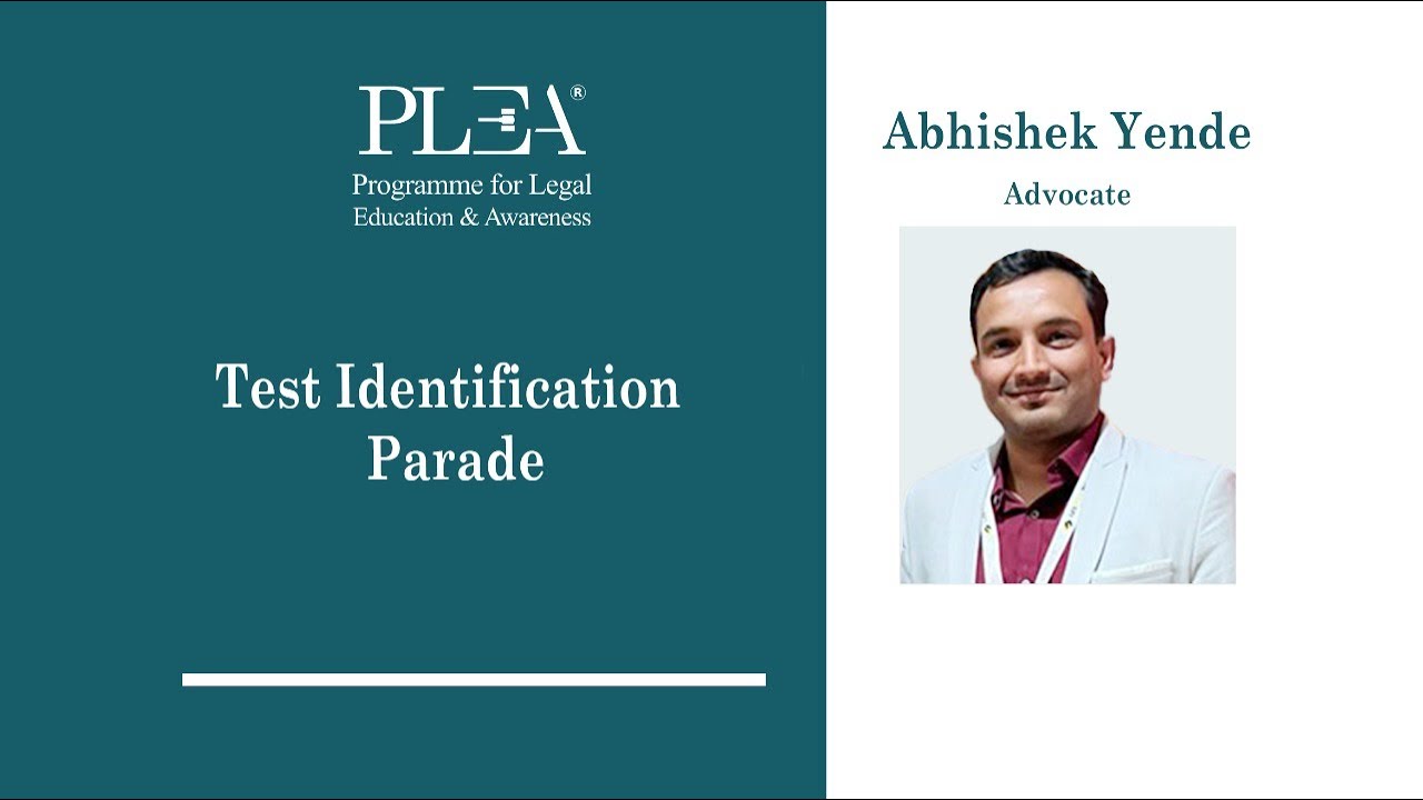 Test Identification Parade by Abhishek Yende