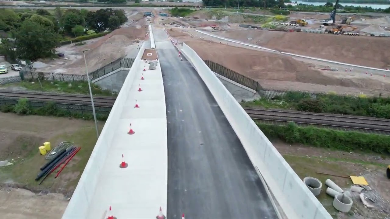 Dunkettle - 2022 construction progress timelapse (North Side)