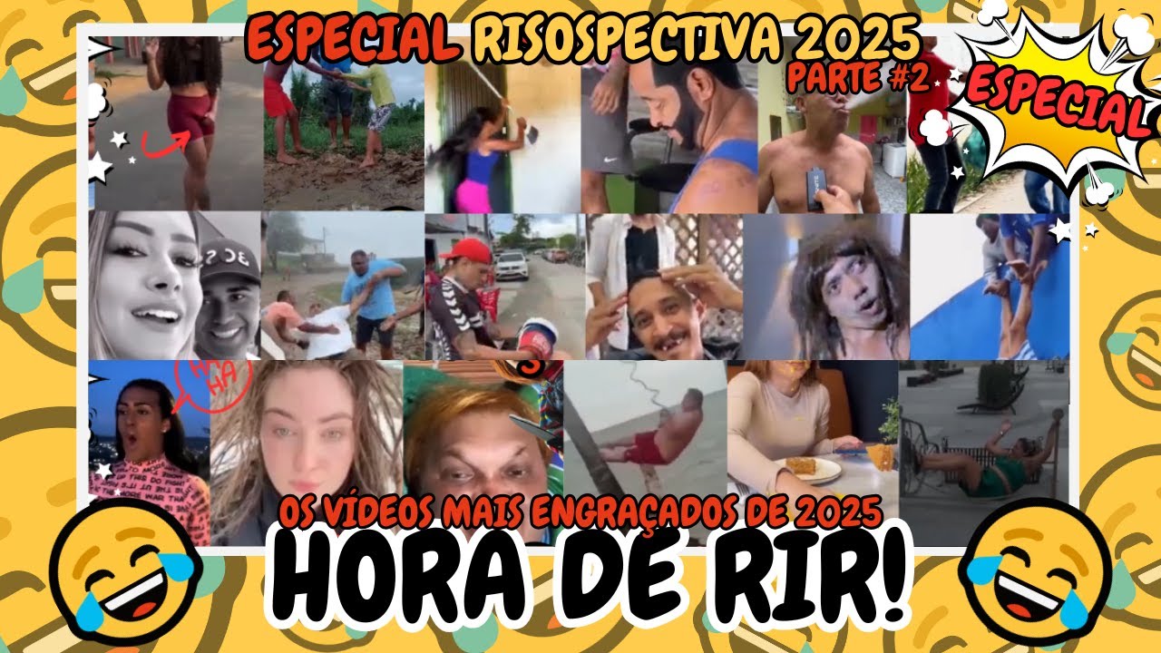 😂🎉 RISOSPECTIVA 2025 - PARTE 2 🎉😂 Os VÍDEOS e MEMES mais ENGRAÇADOS do ANO [HORA DE RIR]