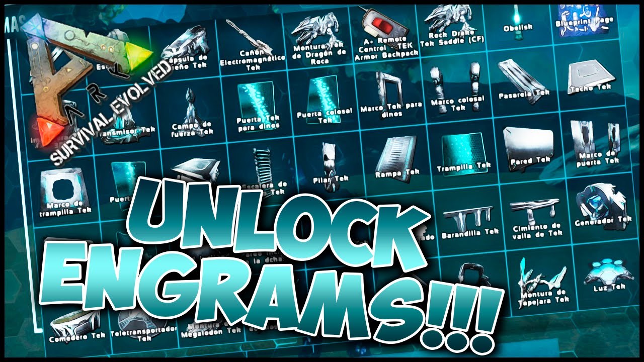 ARK Comandos | Desbloquear todos los Engramas  Unlock Engrams