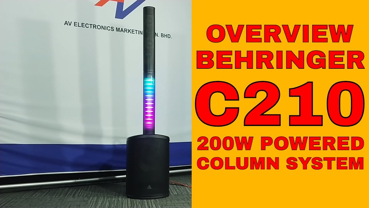 Обзор активной акустической системы Behringer C210 мощностью 200 Вт